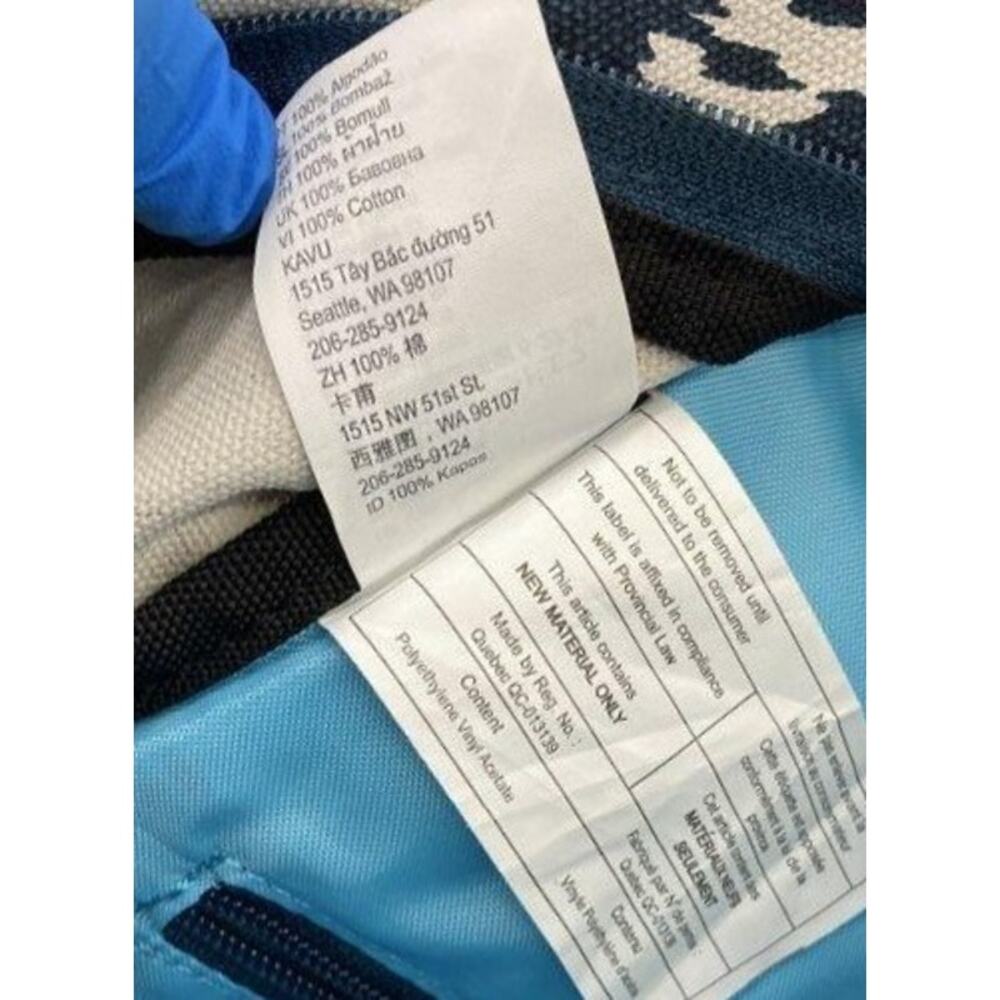 Kavu Original Blue Blot Crossbody Rope Sling Bag Retired - Picture 6 of 7